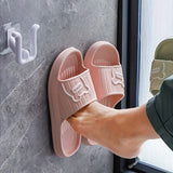 1 Perchero Esquinero Para Colgar Zapatillas, Estante De Almacenamiento De Plástico Sin Perforaciones Para Zapatos, Organizador De Ahorro De Espacio Para El Hogar, Baño, Dormitorio