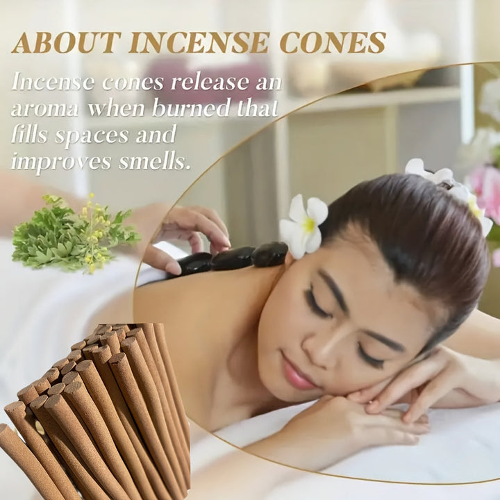 Varas de incienso hechas de especias, sándalo, hierba limón y vainilla, duran 30 minutos, ideales para reuniones familiares, cafés, yoga, meditación y gimnasio. Un gran regalo para el Día de San Valentín y otras festividades