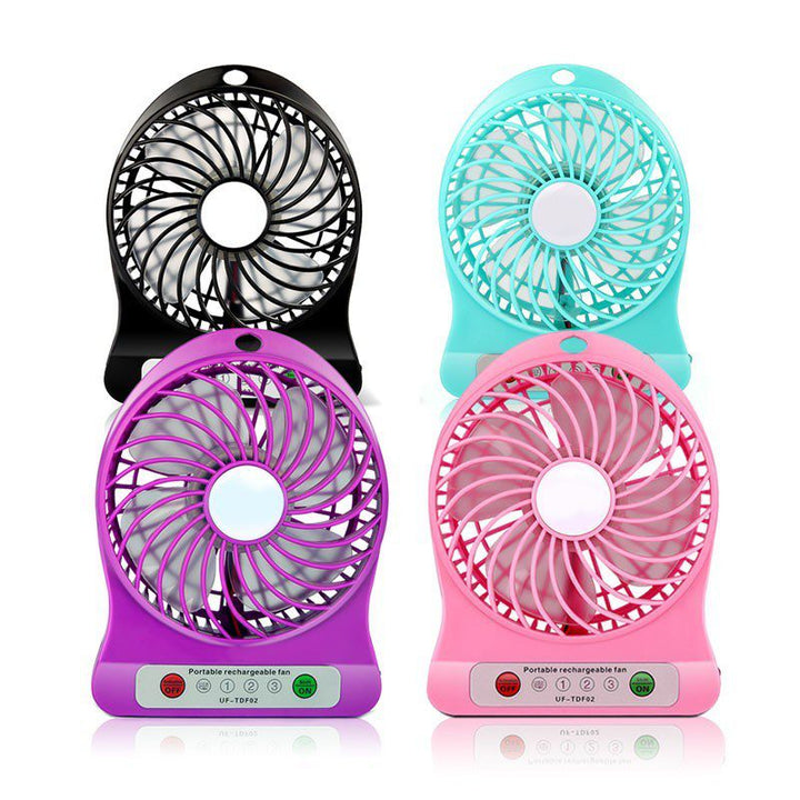 Mini Ventilador Portatil Recargable Bolsillo 3 Velocidades RF 1594