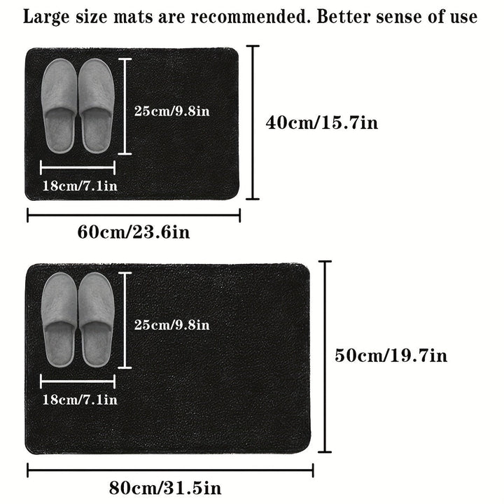 Alfombra antideslizante de barro de diatomeas para baño, tapete absorbente y de secado rápido para cocina, entrada o ducha