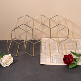 Estante de vino de panal de abejas de metal, estante de vino tinto, decoración nórdica para el hogar, adornos para gabinete de vino, estante de vino de hierro de 7 rejillas