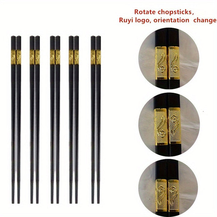 1/5/10 pares de palillos chinos de fibra de vidrio, palillos reutilizables antideslizantes, palillos chinos resistentes a altas temperaturas sin pintura y sin cera para cocinar, aptos para lavavajillas