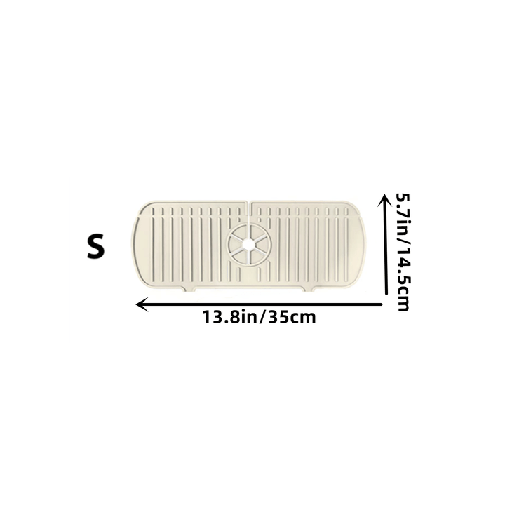 1 pza Alfombrilla de silicona para fregadero, protector contra salpicaduras, almohadilla de drenaje para fregadero de cocina para colocar detrás del grifo, alfombrilla para secar platos para encimera, baño, casero, tapete pequeño para grifo