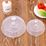 2 piezas de cubierta transparente para microondas, tapa para tazones, protector de plástico para conservar alimentos, ideal para cocina y hogar
