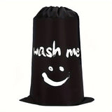 1/2 piezas Bolsa de Lavandería XL para Viaje, Organizador de Ropa Sucia, Grande Suficiente para Contener 4 Cargas de Ropa, Fácil de Colocar en una Cesta o Cubo de Lavado, Bolsas de Lavandería