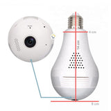 Camara Seguridad Panorámica Wifi Ip Tipo Bombillo B13lV2