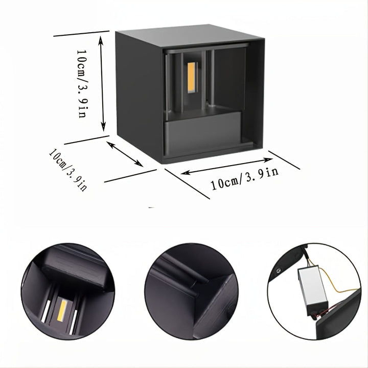 ¡Ilumina tu hogar con este aplique de pared LED de 10 W regulable hacia arriba y hacia abajo que ahorra energía!