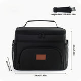 Nevera Térmica para Almuerzo Aislada y Antifugas, Bolsa de Transporte para Picnic al Aire Libre con Capas Reforzadas, Ideal para Escuela o Viajes – Bolsa Térmica para Comida No Alimentaria