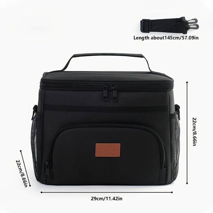 Nevera Térmica para Almuerzo Aislada y Antifugas, Bolsa de Transporte para Picnic al Aire Libre con Capas Reforzadas, Ideal para Escuela o Viajes – Bolsa Térmica para Comida No Alimentaria