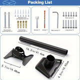 Kit de montaje de techo de Starlink Gen 3 de alta resistencia - Adaptador de tubo de pivote ajustable para plato estándar V3, construcción de acero duradera, no necesita batería, ideal para la configuración de Internet por satélite, configuración de plat