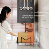 Organizador multifuncional para fregadero de cocina - Estructura de acero al carbono/metal con altura ajustable (21.21 cm-30.0 cm), ahorrador de espacio con ganchos, canastas y soporte para tabla de cortar, ideal para mesón, gabinete, utensilios y platos