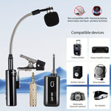 Artículo de Mayor Venta 2025: Micrófono sin varillas UHF para Saxofón, Microfono sin varillas para Escenario para Saxos y Trompetas con Sistema Plug-and-Play, Transmisor Recargable y Receptor, Distancia de Transmisión hasta 48.77 metros, Adecuado para Al
