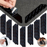 6/14/28/42pcs Alfombrilla Antideslizante, Reutilizable y Lavable, Pegatinas para Alfombras, Almohadillas para Esquinas de Alfombras para Áreas de Estar