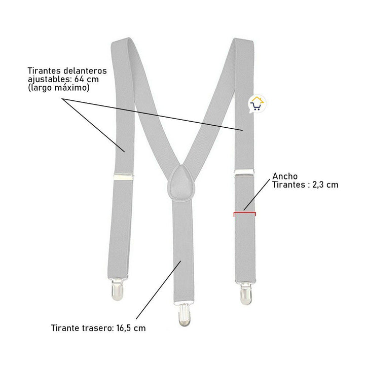 Tirantes Pantalon Cargaderas Accesorio Ropa Disfraz OF143