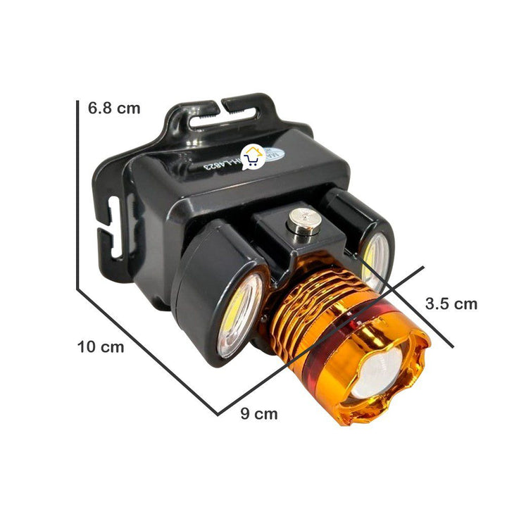 Linterna Minera LED Recargable 3 Modos Luz Manos Libres MHL4823