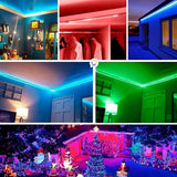 Cinta Luz Led 5 Metros RGB Multicolor Con Control Navidad SM2D605050
