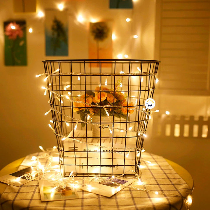 Extensión Luz LED Lineal 200 Luces 14m Cable Transparente 1440