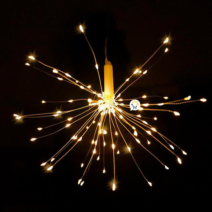 Luces Micro Led Fuegos Artificiales 3 Metros Navidad Cálido 1601V