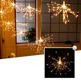 Luces Micro Led Fuegos Artificiales 3 Metros Navidad Cálido 1601V