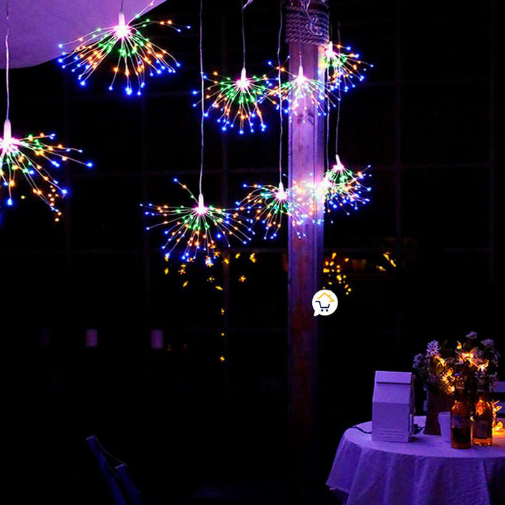 Luces Micro Led Fuegos Artificiales 3 Metros Navidad 1582