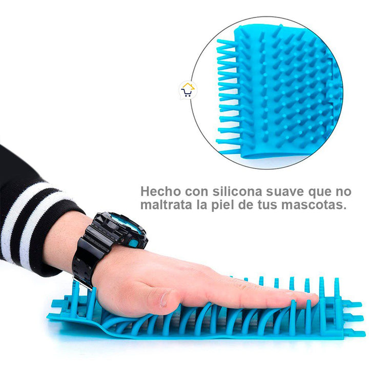 Limpiador Pequeño Patas Perro Cepillo Limpieza Portátil Mascotas 490-68