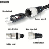 Cable de micrófono XLR de 3 pines KAILYNIA - 6 metros / 19,68 pies y 10 metros / 32,8 pies, cable negro duradero con conectores dorados, ideal para estudio, podcasting, amplificadores, cámaras y altavoces, cable de grabación de estudio | Cable de micrófo