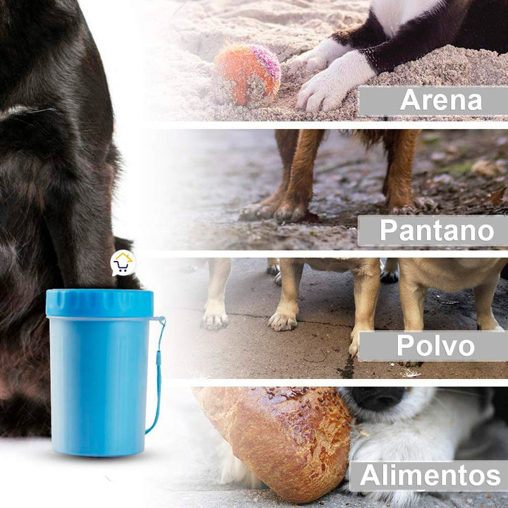 Limpiador Grande Patas Perro Cepillo Limpieza Portátil Mascotas BS-72