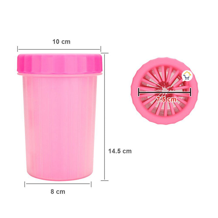 Limpiador Pequeño Patas Perro Cepillo Limpieza Portátil Mascotas 490-68