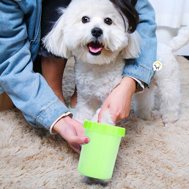 Limpiador Pequeño Patas Perro Cepillo Limpieza Portátil Mascotas 490-68