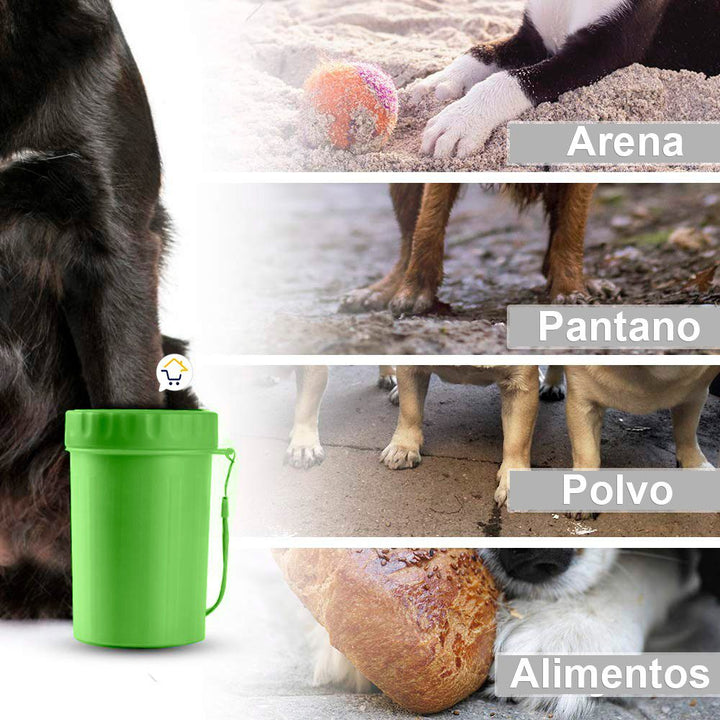 Limpiador Grande Patas Perro Cepillo Limpieza Portátil Mascotas BS-72