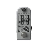 Pedal de Efectos para Bajo Eléctrico AZOR con Ecualizador de 5 Estadias, Pasaje Verdadero Sin Pérdidas y Diseño Compacto en Aleación de Aluminio