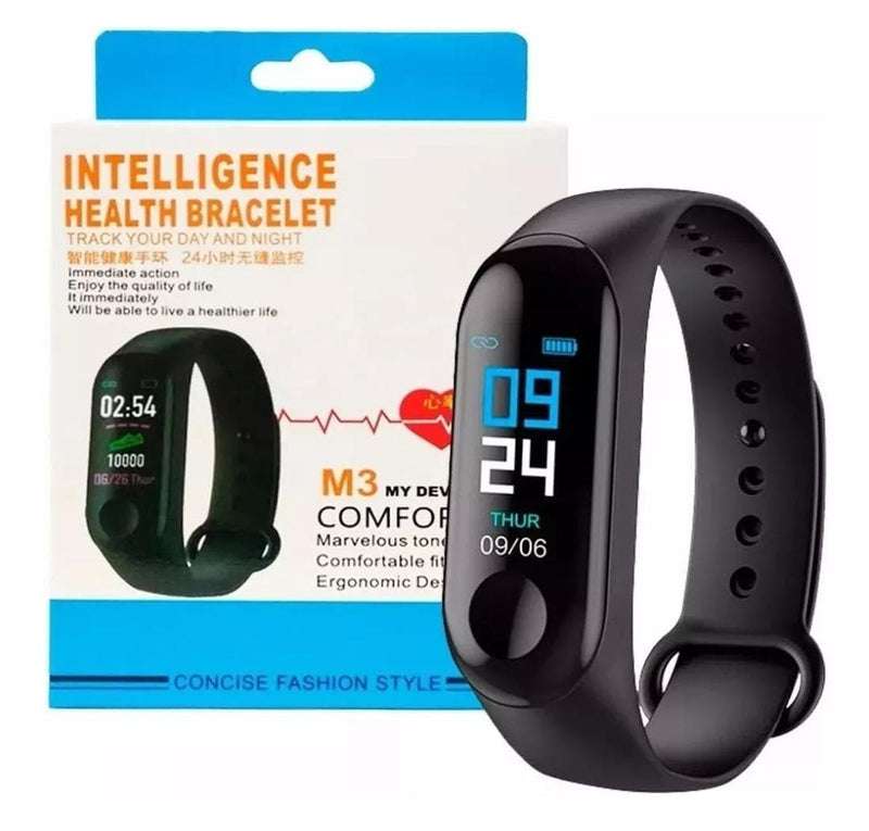 Reloj Inteligente Smart Band M3 Bluetooth Deporte Monitor Cardiaco