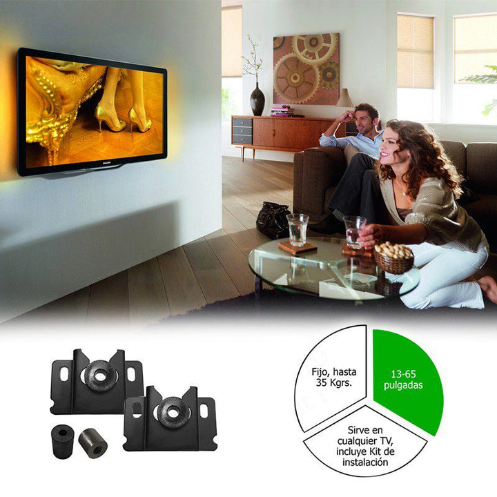 Soporte Fijo TV 13 - 65 Pulgadas Soporte 35 Kg LED - LCD - Plasma Ref. IMLCD06