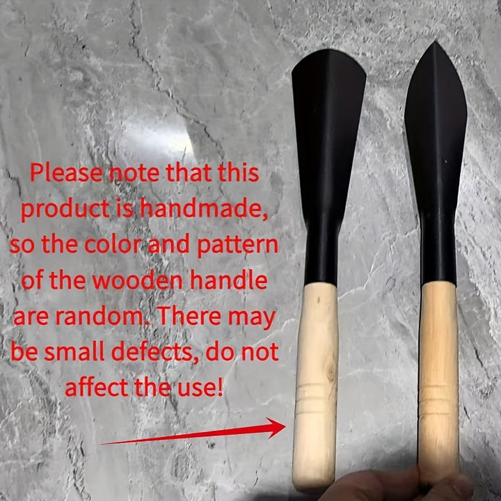 Par de Pala de Jardinería de Metal - para Cavar, Trasplantar, Plantar y Desmalezar - No Requiere Electricidad - Estructura de Metal Robusta