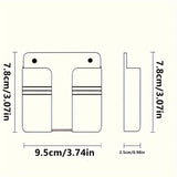 Organizador Versátil de Pared para Teléfonos, Controles Remotos y Cargadores - Instalación Sin Taladro, Perfecto para Dormitorio, Baño, Oficina, Estantes