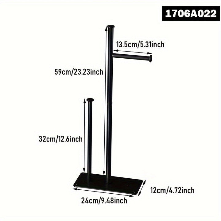 Soporte para Papel Higiénico de 1 Pieza con Función de Almacenamiento, Estante Independiente para Rollo de Papel Higiénico para Baño, Puede Contener 6 Rollos de Papel, Accesorios de Baño, Decoración de Regalo para Navidad/Halloween