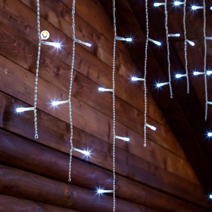 Cortina LED Intercalada 9 m 300 Luces Navidad Blanco 300LEDCB2