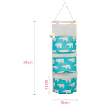 Bolsa Organizadora Colgante 3 Bolsillos Multiusos MD303