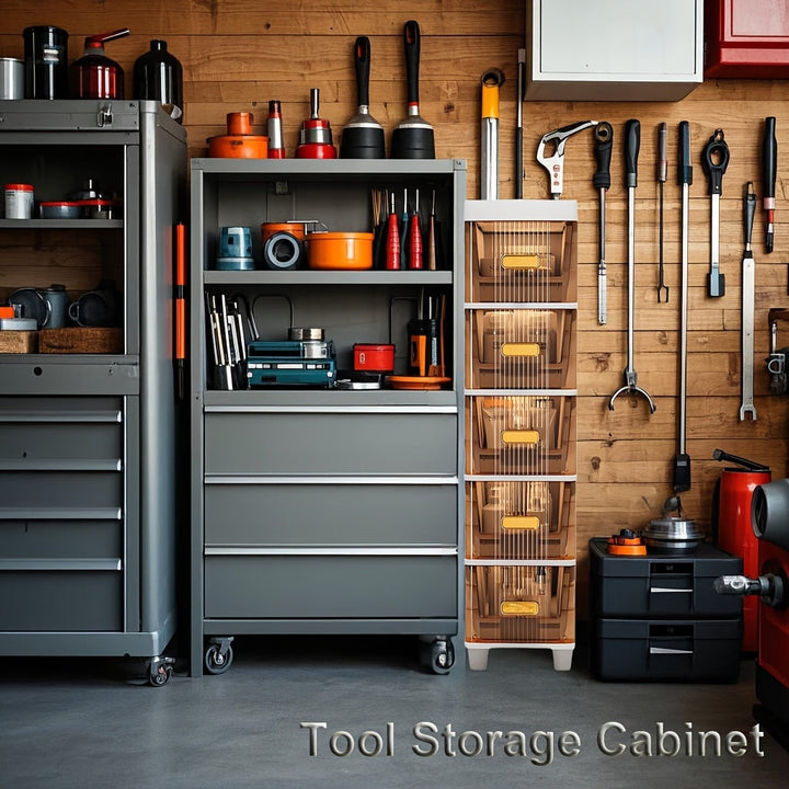 Gabinete de Almacenamiento para Cajones de Cocina, Gabinete de Almacenamiento Multinivel con Cajón Estrecho Torre de Plástico, Cajón de Almacenamiento Vertical de 18cm para Cocina y Organización, Caja de Almacenamiento para Baño con Cajones, Instalación