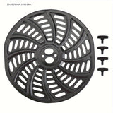 Plato de Parrilla para Freidora de Aire Gourmia de 6QT - Compatible con los Modelos GAF698 y GAF686, Revestimiento Antiadherente Duradero, Ideal para Asar Verduras, Carnes y Papas Fritas, Utensilio de Cocina Circular