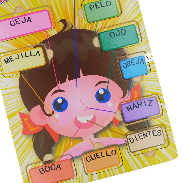 Rompecabezas Didáctico Madera Rostro Niña 8953