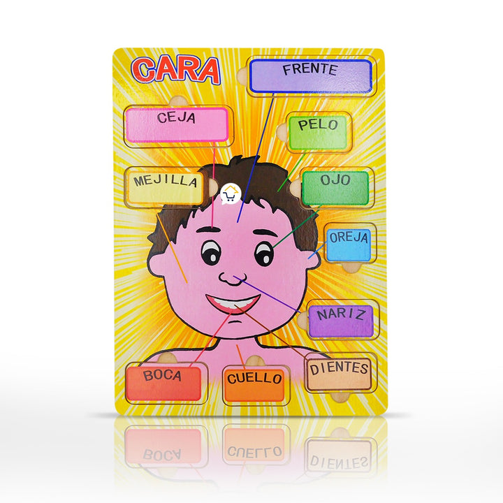 Rompecabezas Didáctico Rostro Niño Madera MD375