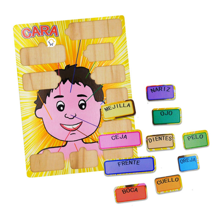 Rompecabezas Didáctico Rostro Niño Madera MD375