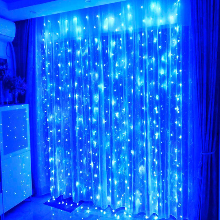 Luz Cascada 4X2 Metros 320 LED Luces Navidad AZUL 320LEDA1