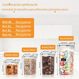 Juego de 24 contenedores herméticos para alimentos, libres de BPA, con tapa, organizadores de despensa, aptos para lavavajillas, incluye etiquetas y marcador, ideal para cereales, arroz, té, frutos secos, suministros de cocina