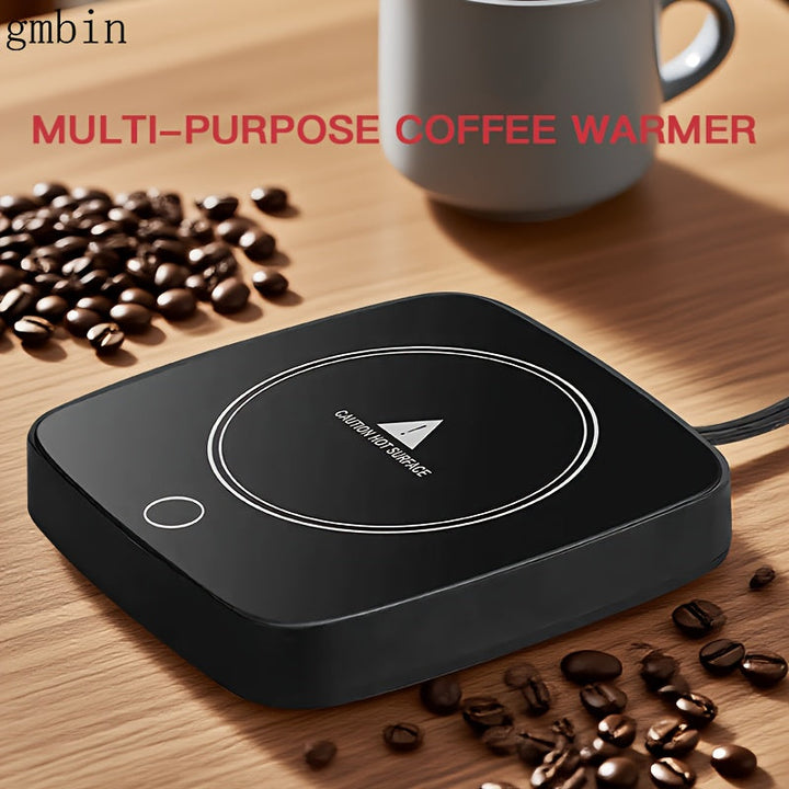 Almohadilla de taza de café con calefacción - 110V, no eléctrica, aislamiento térmico portátil para bebidas calientes y frías, enchufe de EE. UU., ideal para uso en el hogar y la oficina, accesorios para barras de café