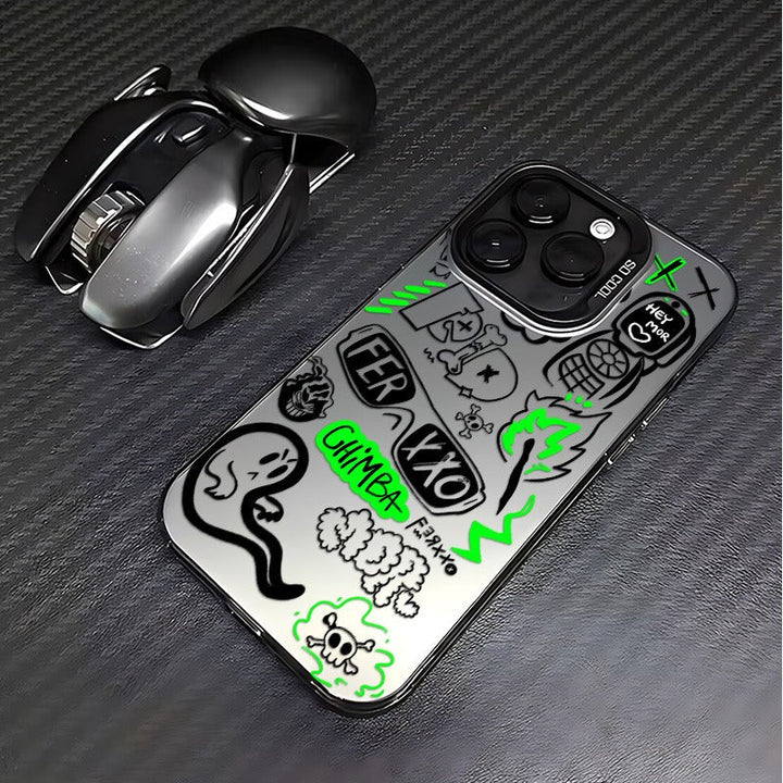 Fundas para Móvil de TPU con Diseño de Dibujos Animados y Láser Esmerilado Adecuadas para la Serie Apple iPhone 16 15 14 13 12 11 XS XR X 8 7 Mini Plus Pro Max SE, Regalo de Halloween, Regalo de Pascua, Cumpleaños, Novia, Novio, Amigos o Para Ti