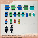 Adaptador/Copulador de Fibra Óptica MTP/MPO-8/12/24 , Conector Copulador Estándar 40G/100G con Flange, para Conectar Cables de Parche de Fibra Óptica MTP/MPO. Tecla Arriba a Abajo, Tecla Arriba a UP