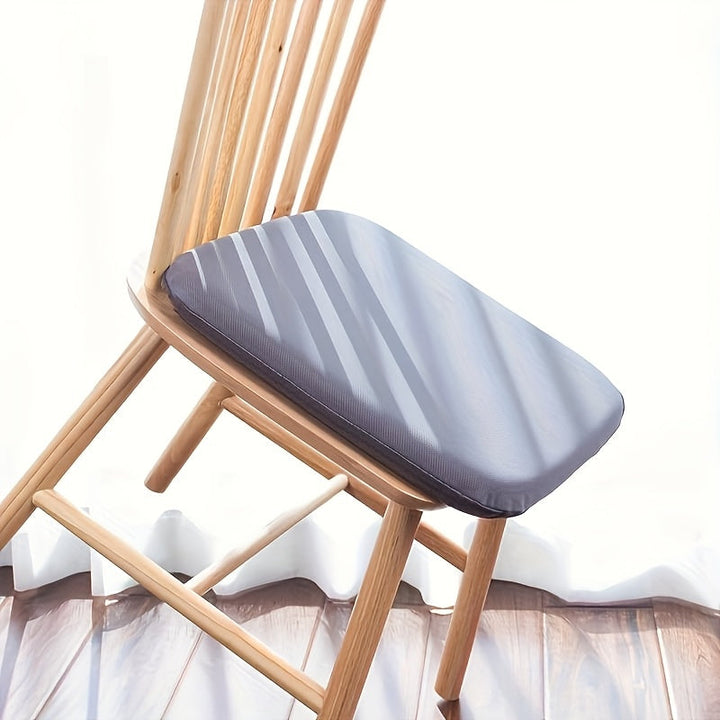 1 cojín ergonómico de espuma con memoria, antideslizante y cómodo para oficina, comedor y estudio, funda de tejido de punto lavable a mano, relleno de poliuretano, ideal para viajes, soporte para el cuello, comodidad para rodillas y piernas, cojín para s