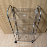 Carrito de Almacenamiento de Acrílico Transparente de 1 Pieza con Ruedas, Organizador Multiusos Transparente, Estante Vertical en Capas para Dormitorio, Baño, Cocina - Plástico, No Requiere Montaje
